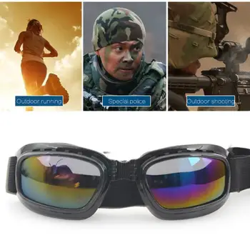 

Folding Motorcycle Goggles windproof mirror dustproof Splash proof windproof Color Dustproof UV Protection Off Road Eyewear PTCS