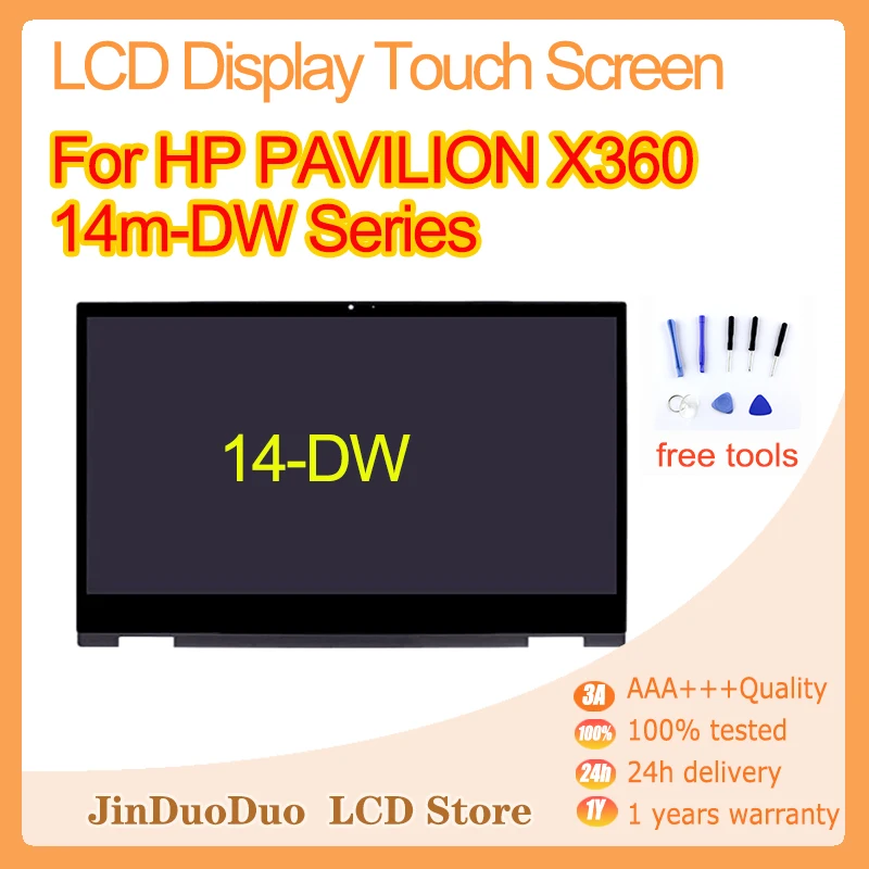 ЖК-экран 14 &quotдля HP PAVILION X360 14m-DW Series 14-DW FHD с дигитайзером сменная деталь ЖК-монитор |