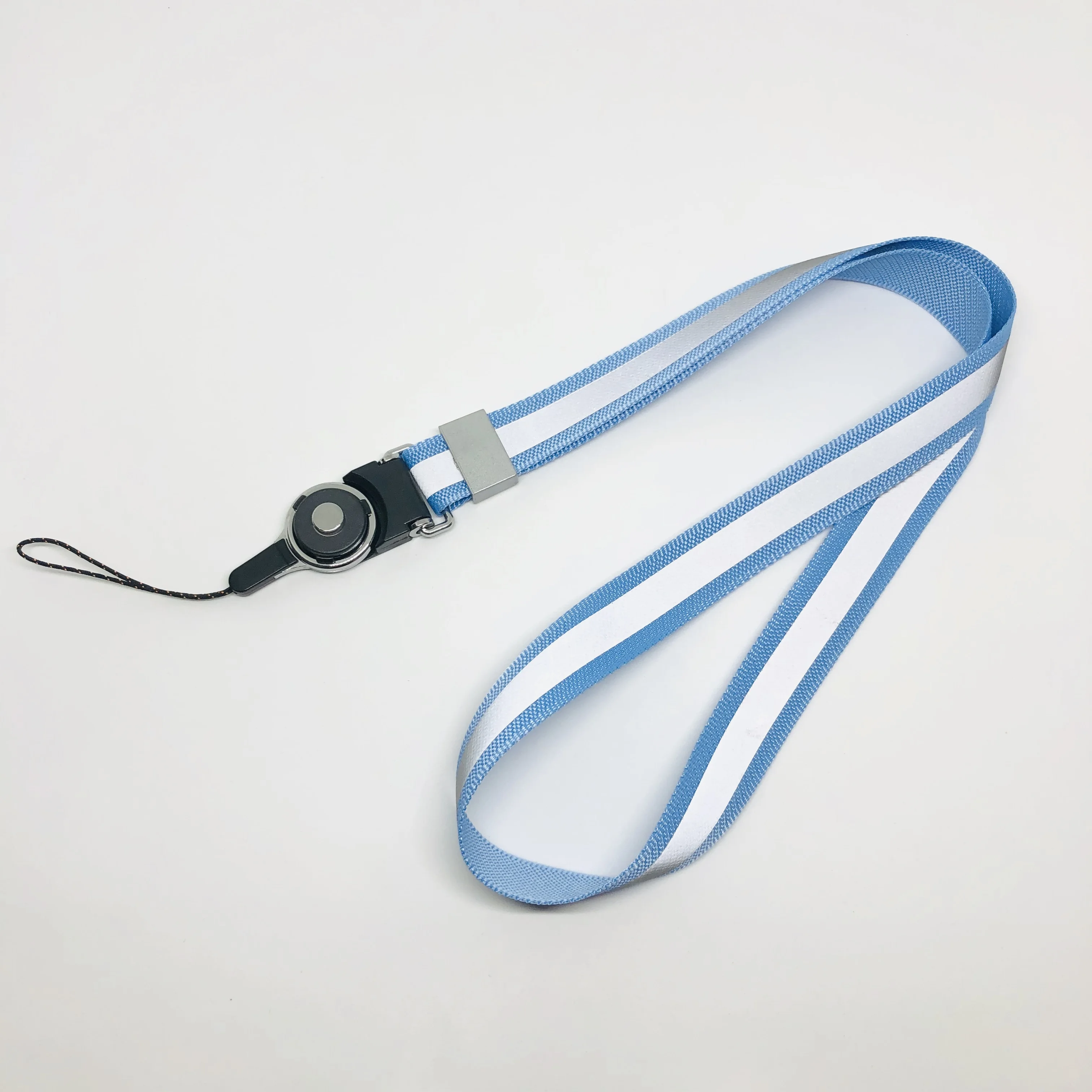 Reflective Lanyard 14 Color Bar Keychain Lanyard Certificate Mobile Phone Key Chain Length Comfortable and Handsome Lanyard