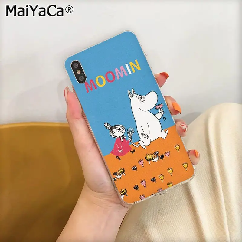 MaiYaCa Забавный чехол Moomin Little My Coque Shell для телефона Apple iphone 11 pro 8 7 66S Plus X XS MAX 5s SE XR чехол Coque Shell - Цвет: A4