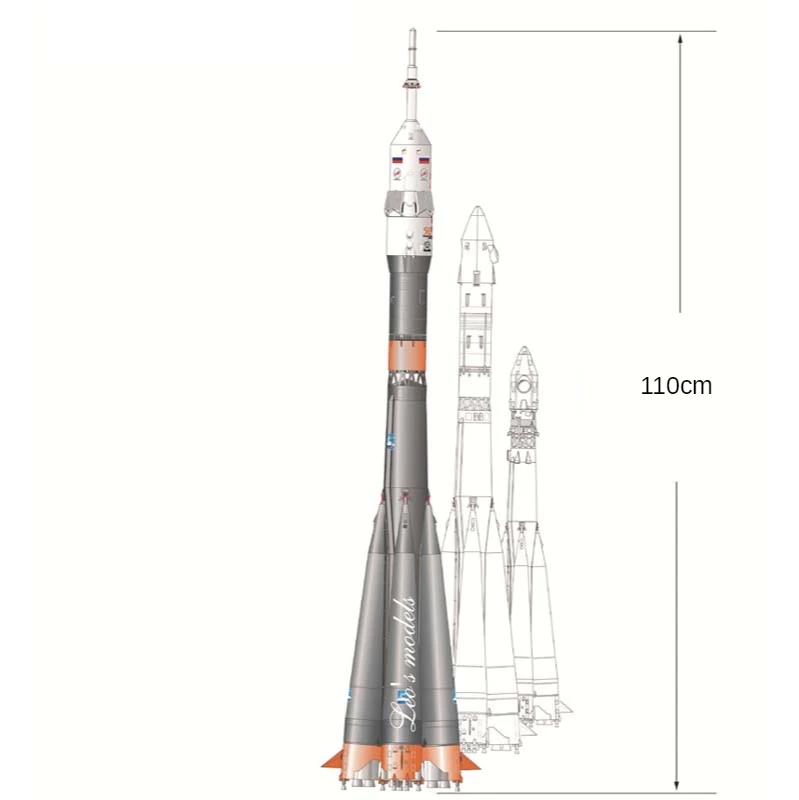 Tanio Rzemiosło papierowe 1: 48 110CM rosyjski Soyuz sklep