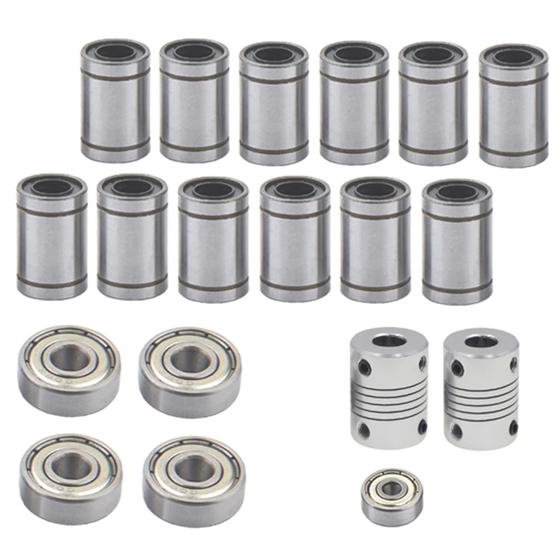 

3D Printer for Reprap I3 Movement Kit GT2 608Zz 624Zz Ball Bearing LM8UU Linear Bearing 5 X 8 Coupler Shaft