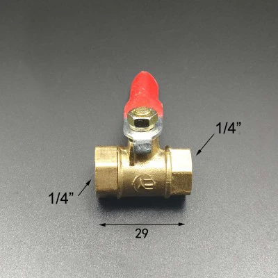 1/" BSP Female x 1/4" BSP Female Thread двухсторонний латунный шаровой кран для масла, воды, воздуха