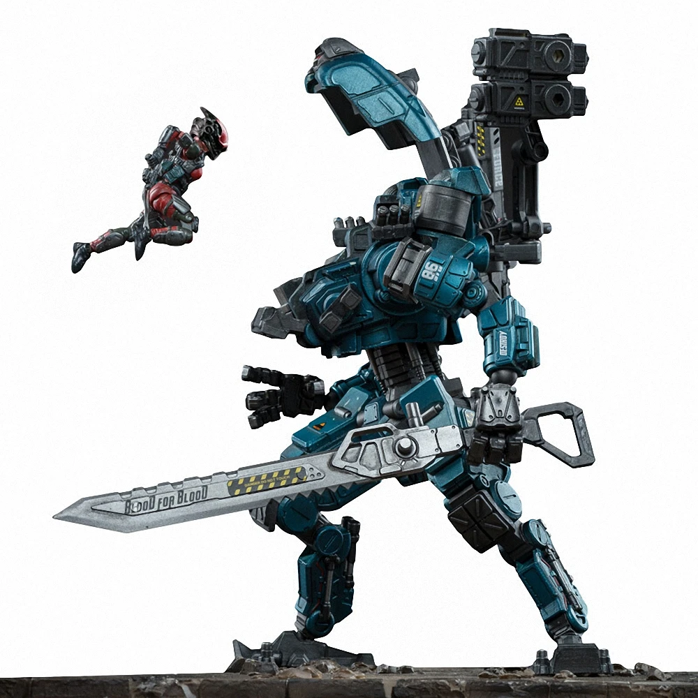 JOY TOY 1:25 action figure robot Military GOD OF WAR 86 Silver model Mecha high