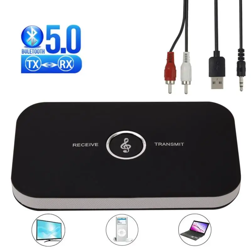 Bluetooth-совместимый аудиопередатчик приемник RCA 3 5 мм AUX-разъем USB-ключ Музыкальный