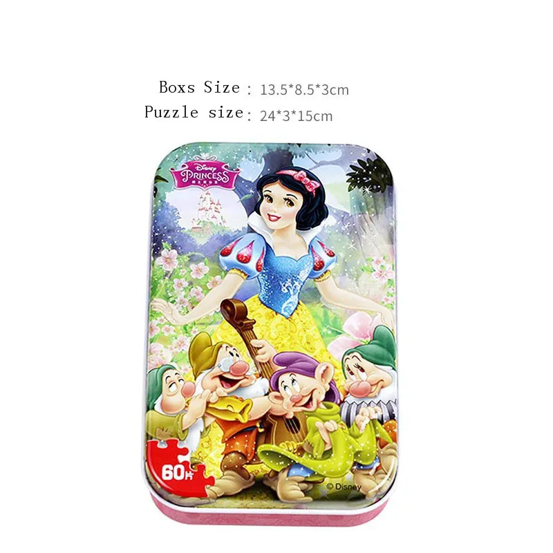 60 шт./упак. мультфильм disney Рапунцель чехлы-накладки "Принцесса", "Белоснежка", "головоломки для детей возраста от 4 до 8 лет для детей обучающие игрушки