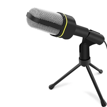 

3.5mm USB Microphone Mic Condenser Recording Studio Tripod Stand For PC Phone Wired Microphone EM88