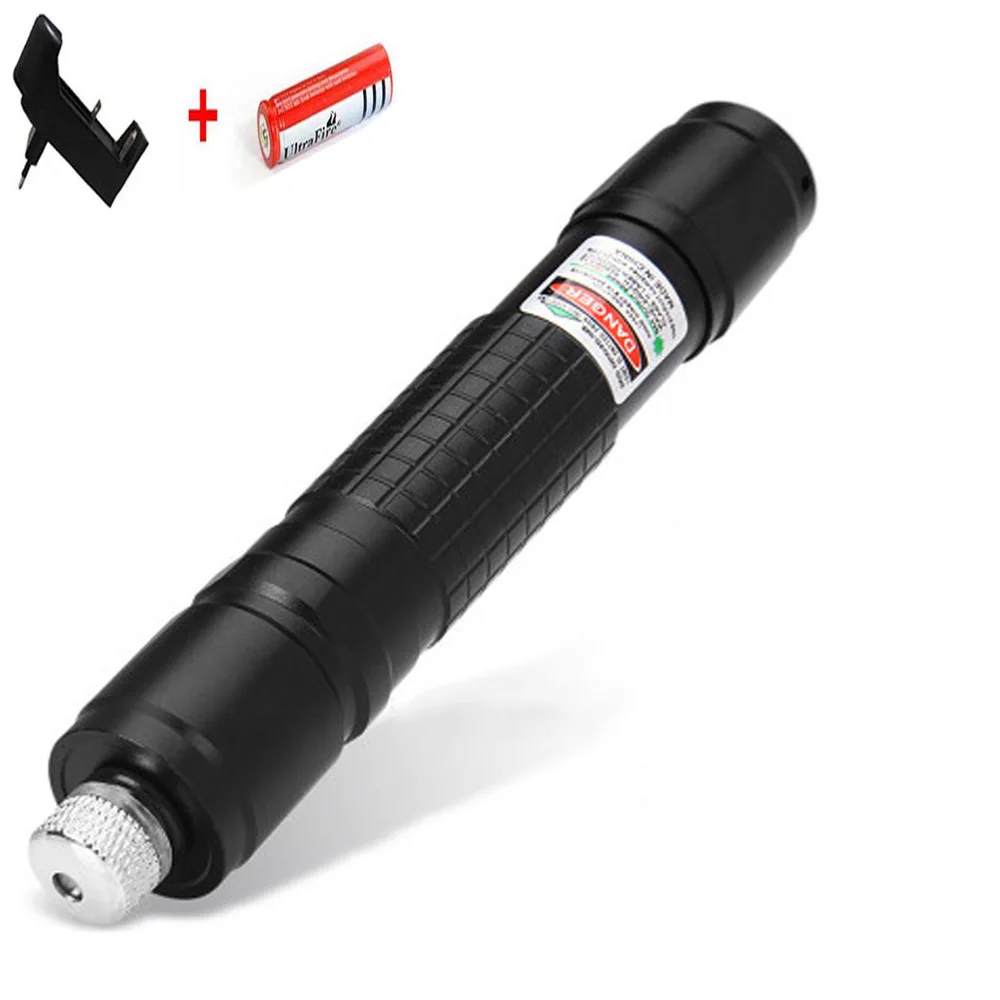 black laser Зеленая лазерная указка, высокая мощность, 10000 м, 5 мВт, лазерная ручка, 5 шт., крышка, горящая спичка с лазером, прицел+ зарядное устройство+ аккумулятор 18650 - Цвет: black laser