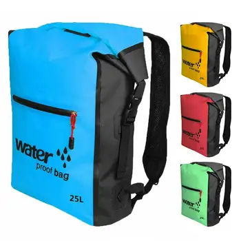 

25L Outdoor Waterproof Swimming Bag Backpack Bucket Dry Sack Storage Bags Rafting Sports Kayaking Canoeing Beach Travel Pack #SD