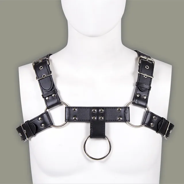 BDSM Leder Brust Männer Fetisch Bondage Gürtel Strap  2