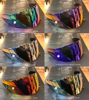 

Motorcycle helmet anti fog Anti-UV PC visor Lens Model for SHOEI X14 full face helmet visor mirror Lens