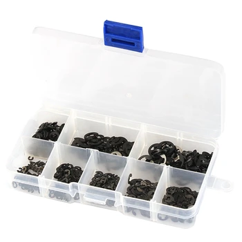 

550Pcs 1.5-6mm Internal and External Snap Ring Retaining Ring Collar Washer Snap Ring Repair Classification Set