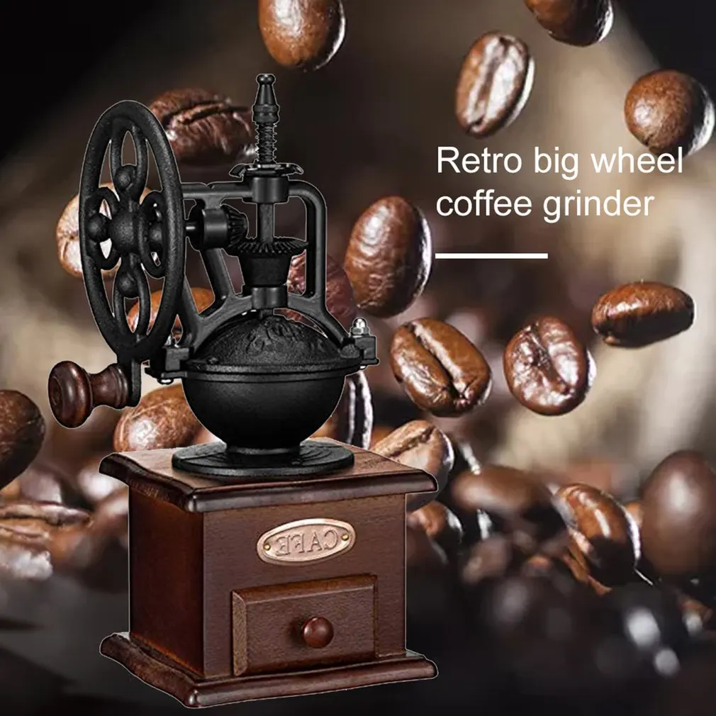 Creative Retro Ferris Wheel Hand Grinder Coffee Bean Grinder Manual Mill Machine Ceramic Pepper Grinder