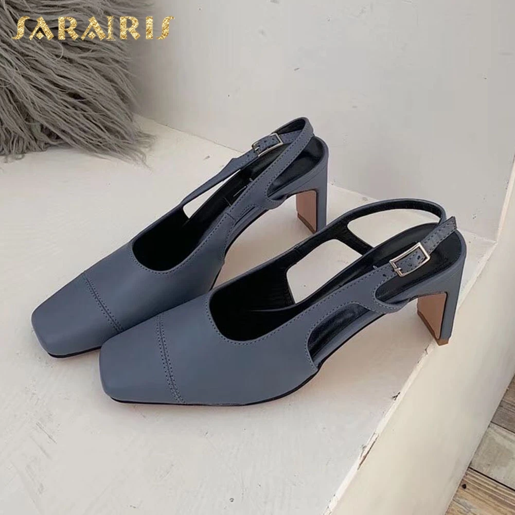 

Sarairis 2020 New Design Strange Style Summer Sandals Woman Shoes Dropship Buckle Strap Office Lady Shoes Women Sandals Female