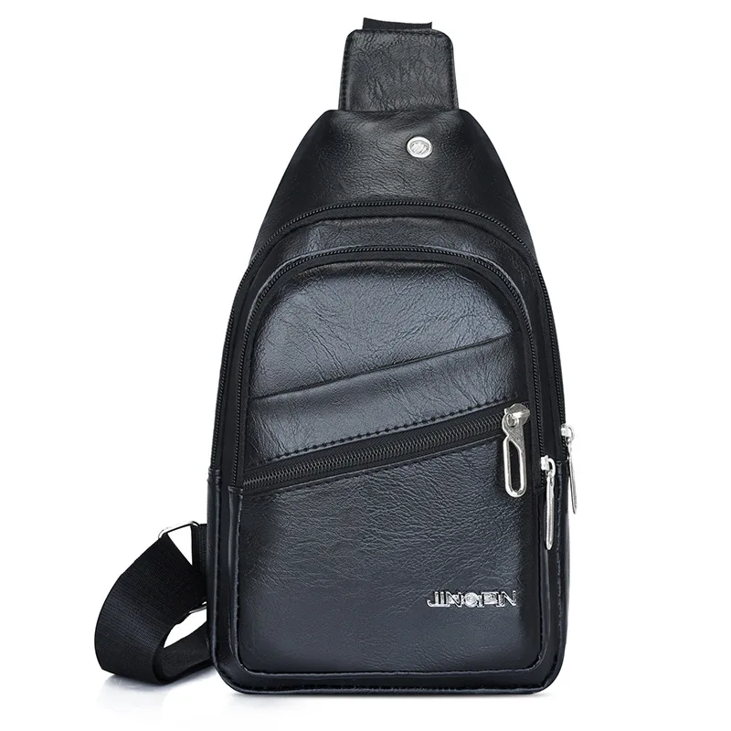 

2021 Male Bag New Trendy Cool Chest Bag Men's Shoulder Bag Retro Waist Bag Men's Messenger Crossbody Bag Riding Mobile Phone Bag