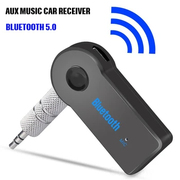 

Wireless Bluetooth Car Receiver 5.0 Adapter 3.5mm Jack Audio Transmitter Handsfree Phone Call AUX Music Receiver for Home TV MP3