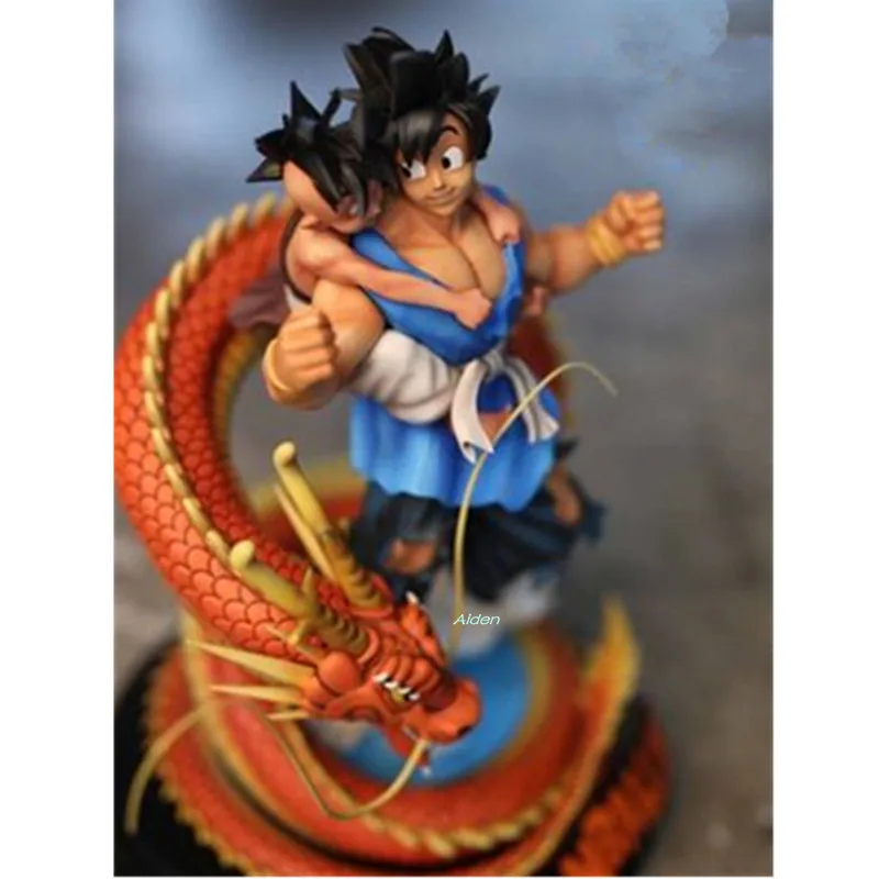 1" Dragon Ball Z статуя Супер Saiyan бюст Somero Son Goku и Majin Buu полноразмерный портрет GK модель игрушки коробка 40 см Z2800
