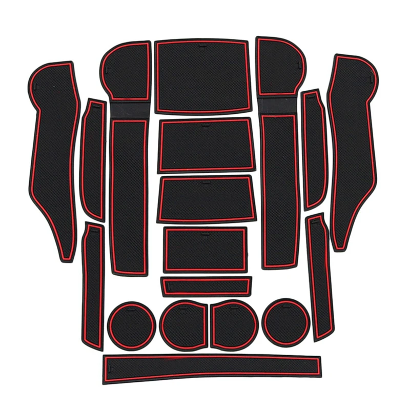 18 шт. автомобильный передний и задний слот-коврик для двери коврик подстаканник