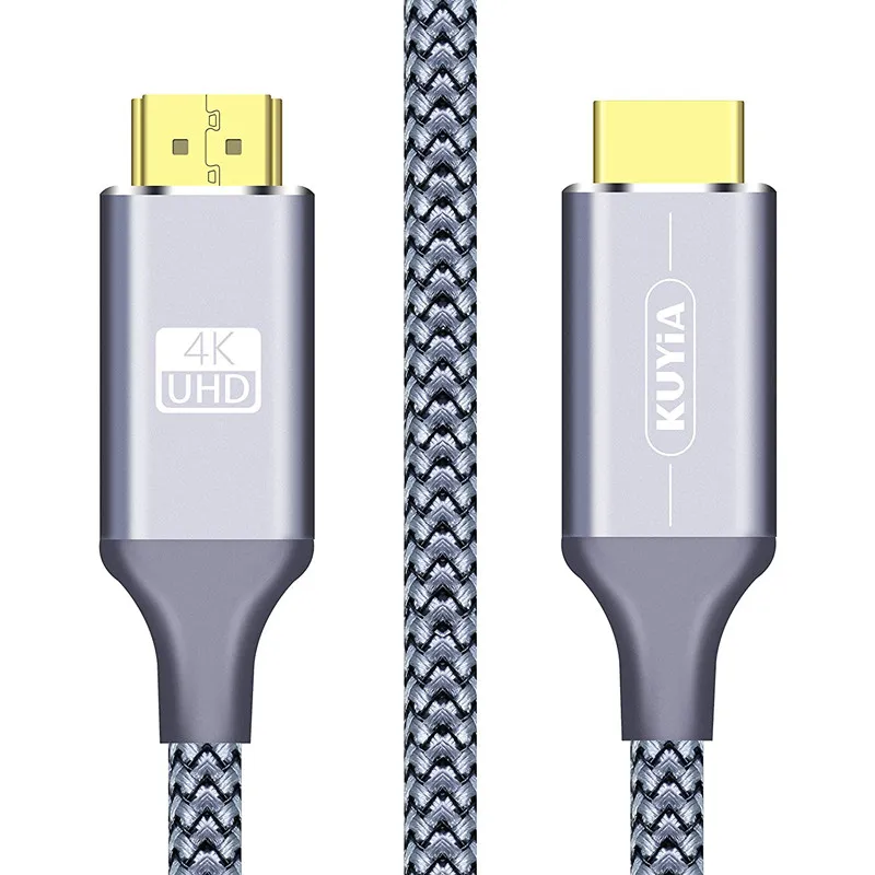 6 Feet SecurOMax HDMI Cable with Braided Cord 4K 60Hz, HDMI 2.0, 18Gbps 