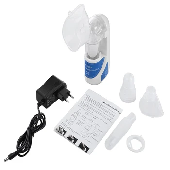 

1 Set Portable Ultrasonic Handheld Home Humidifier Atomizer Household Inhaler For Child Adult EU Plug Health Care