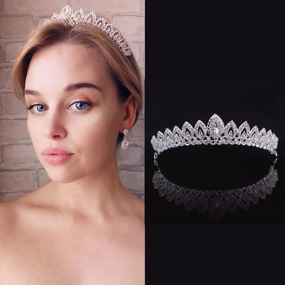 Bridal Headwear Crystal Jewelry Tiara Crown for Wedding