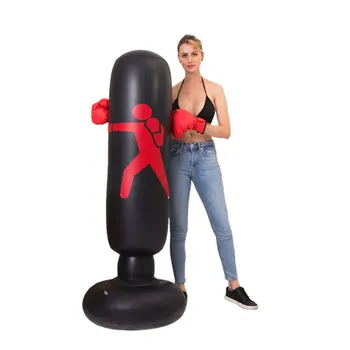 

pvc thickened fitness inflatable boxing column tumbler fighting column vent toy decompression 1.6 meters high