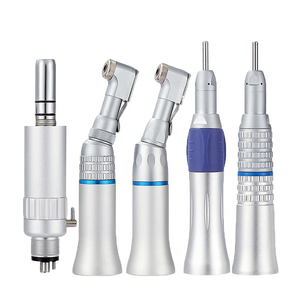 Dental Straight Nose Contra Angle Air Motor Low Speed Handpiece Kit
