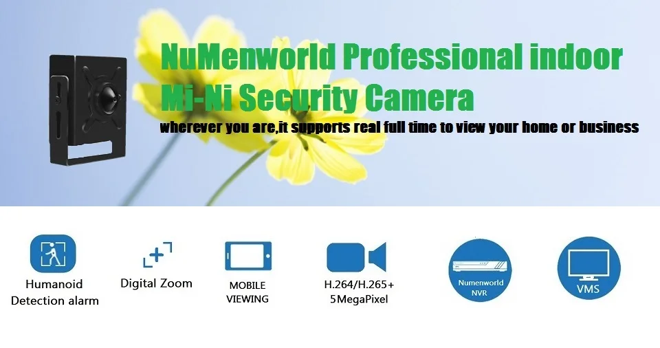 Numenworld IP камера 5.0MP POE HD веб-камера Мини CCTV видео аудио камера ONVIF P2P RTSP камера наблюдения для дома