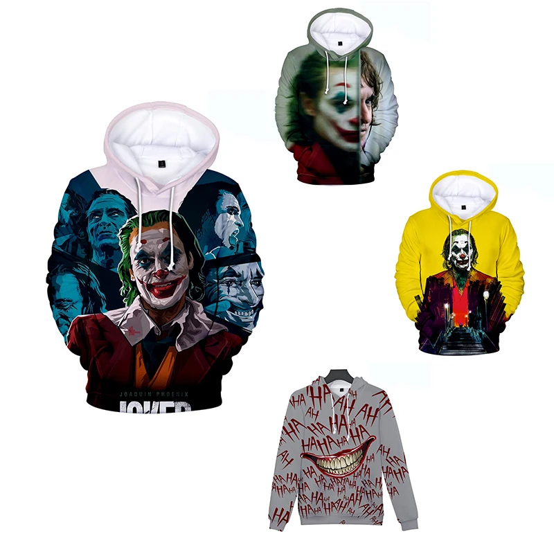 

2020 New Men Women Children Hoodies The Clown 3D Print Sweatshirts Joker Casual Hoodie joke Boy Girl Kids Cool Pullover Hoody