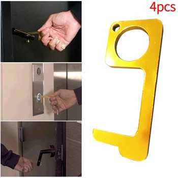 

Portable Hygiene Hand Alloy No-Press Door Opener Elevator Handle Key EDC Tool
