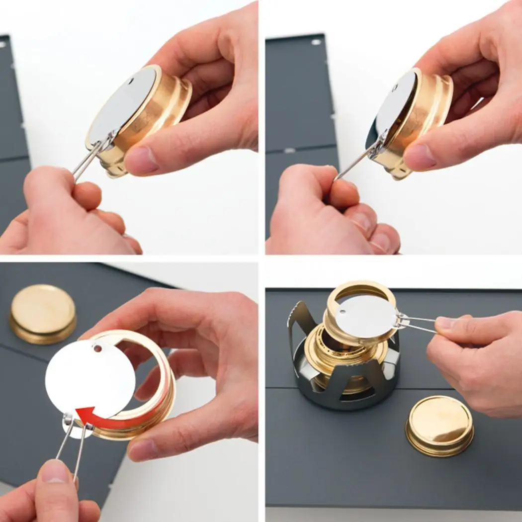 Outdoor Portable Alcohol Cooker Windproof Mini Tea Cooker Camping Alcohol 9 min / 500 ml(water) Stove
