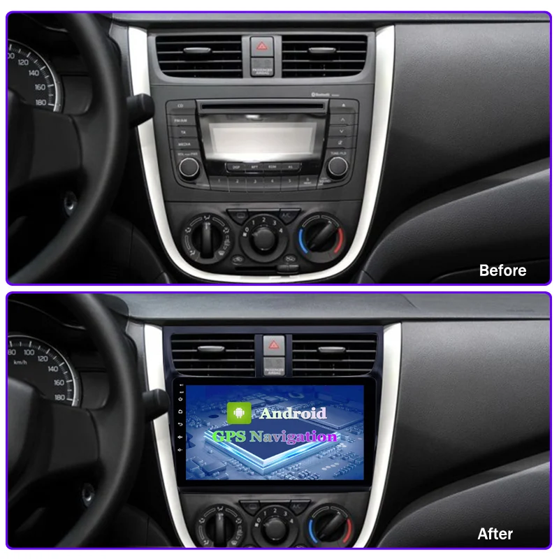 2G RAM for 2015-2018 Suzuki Celerio Android 9 HD Touchscreen 9 inch Head Unit car GPS Radio