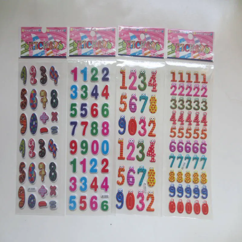 Наклейка для скрапбукинга Bubble sticker s 3 листа/лот Детская Наклейка s Детский подарок на день рождения Рождество Английский алфавит - Цвет: 4