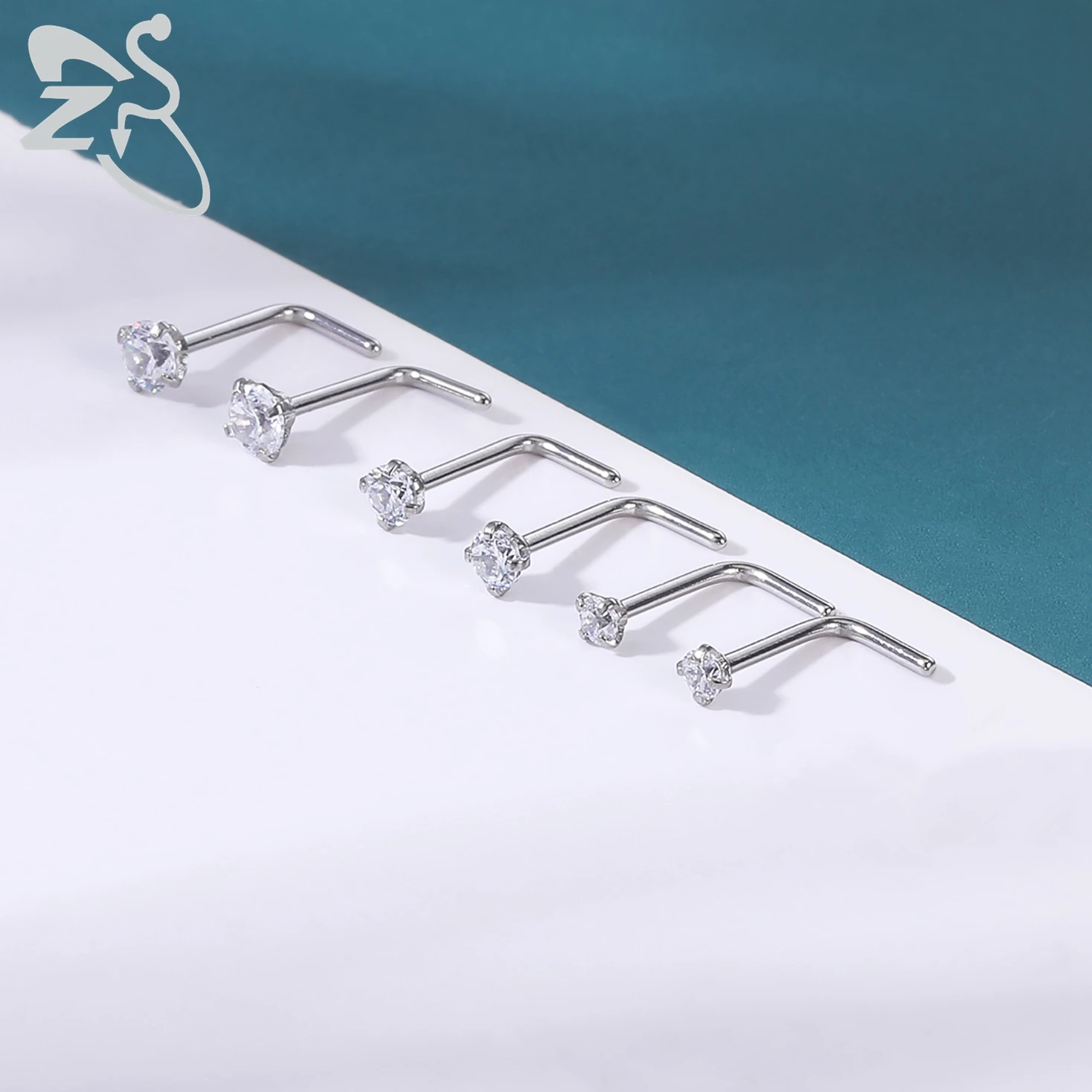 Yolev 6 Pezzi Anello Al Naso Finto Piercing Naso Magnetico Setto Anello - Foto 2