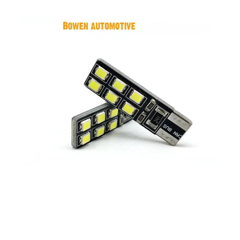 

LD Automobile T10 decoding width indicator LED automobile small bulb w5w 2835 12smd driving light