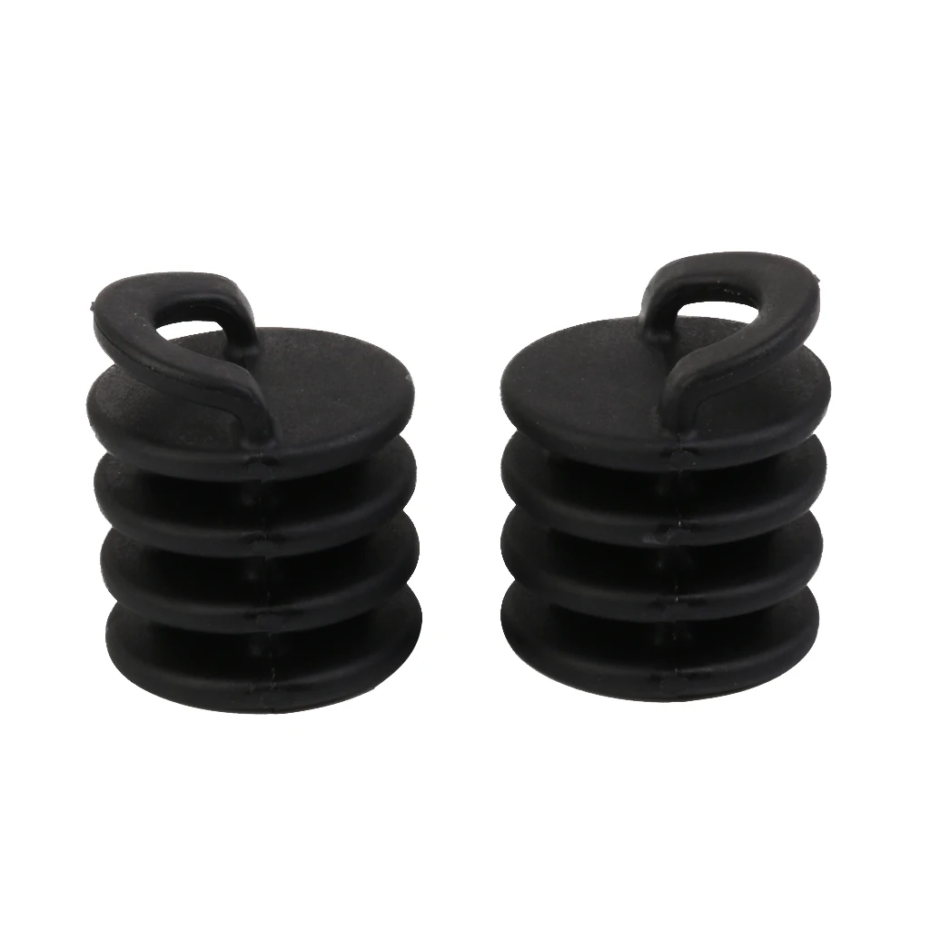 MagiDeal 2 Pieces Nylon Kayak Boat Canoe Scuppers Stoppers Drain Holes Plugs Bungs S/L for Inflatable Fishing Boating Rafting