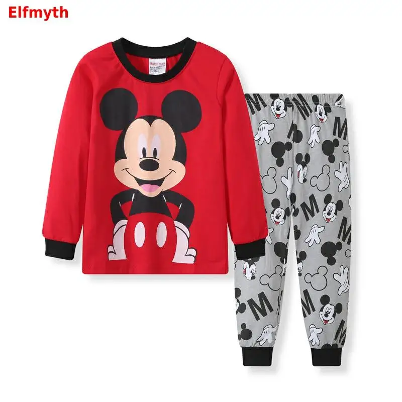 

2019 Kids Pijama Set Boys Pijamas Mickey Pyjama Baby Boy Christmas Pajamas Pyjamas Kids Toddle Homewear Sets Sleepwear Nightwear