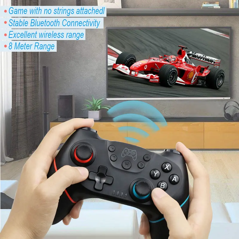 Беспроводной-Bluetooth геймпад для Nintendo Switch Pro NS-переключатель Pro игровой джойстик игровой контроллер для коммутатора консоли с 6-осевым ручка