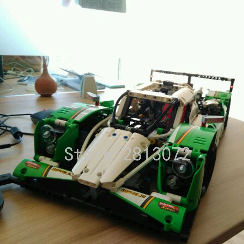 20003 серии RSR Technic 24 часа Гоночная машина 1219 шт строительные блоки кирпичи игрушки совместимы с 42039
