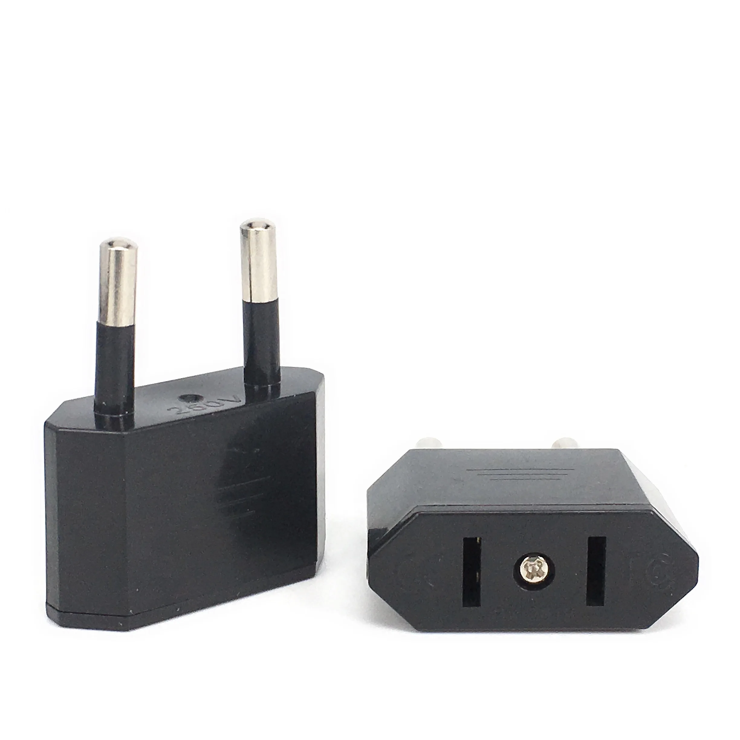 ALINNA 6-Pack US Plug Adapter - Convert EU/AU/CN Plugs To US Outlets, Travel Power Adapter, Black