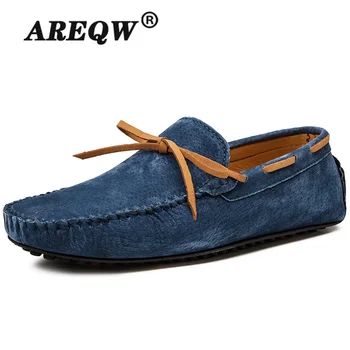 

New Men's Casual Shoes Genuine Leather Men's Shoes Loafers High Quality Men's Flats Fashion Loafers Driving Shoes