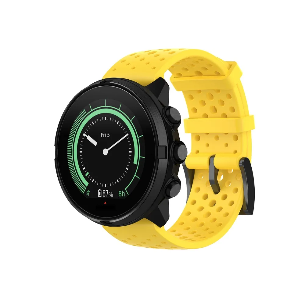 COMLYO Силиконовые Браслеты Ремешок для Suunto 9 группа замена Браслет для Suunto9 ремешок для часов браслет