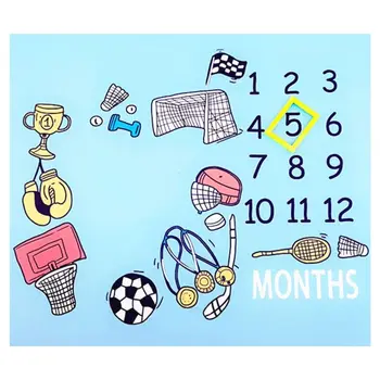 

New Baby Photo Background Cloth Love Sports Newborn Infants Creative Month Photography Blanket