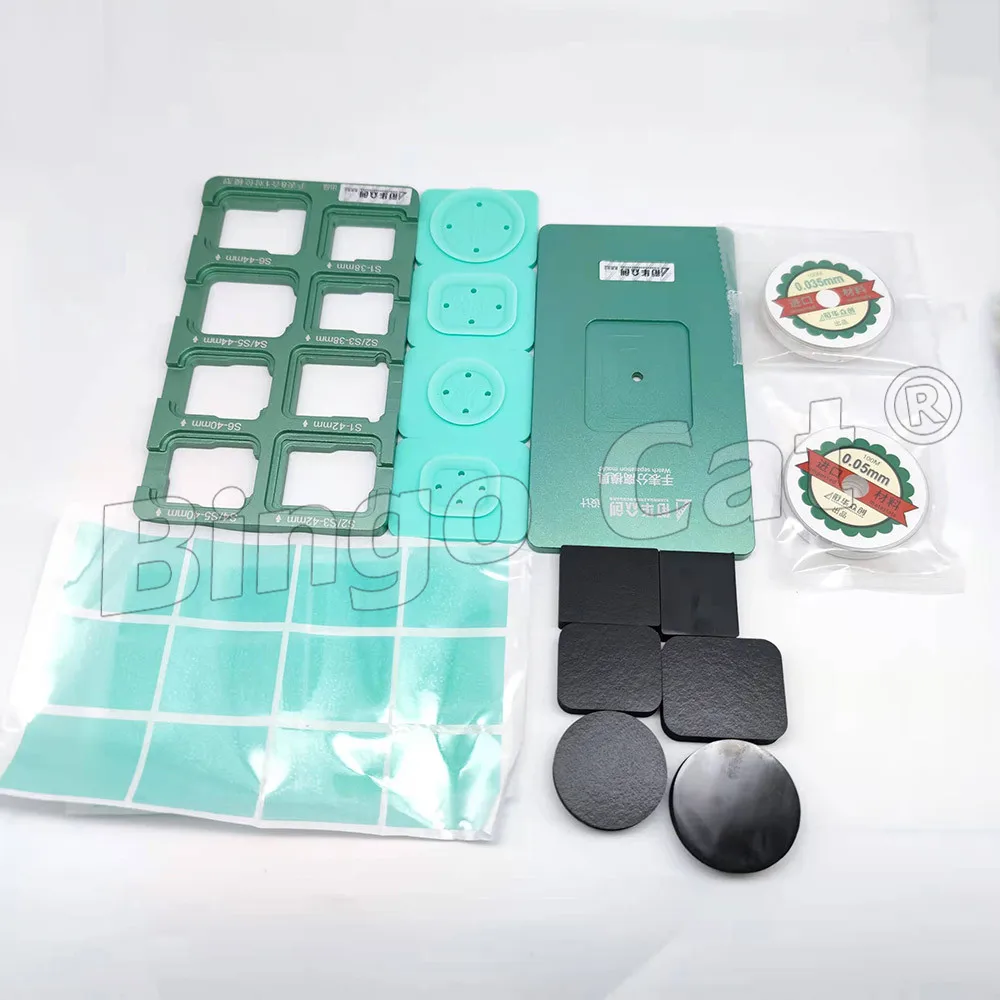 XHZC 10in1 피팅 정렬 위치 금형 iWatch LCD 화면 S4 S5 S6 S7 S8 LCD 수리 도구 용 분리기 패드 고무 포함