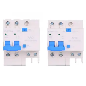 

2P Arc Fault Circuit Breaker Interrupter Household Small Electric Leakage Protector Residual Circuit Breaker