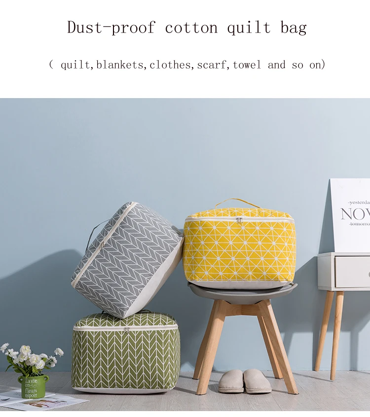 Large Folding Waterproof Quilt Storage Boxes Bins Clothes Storage Box Organizer Quilt Storage Basket Home Storage Organization