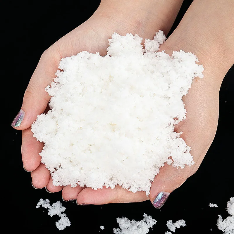 Christmas Fake Magic Snow Fluffy Super Absorbant Decorations For Christmas Wedding Artificial Snow Scene