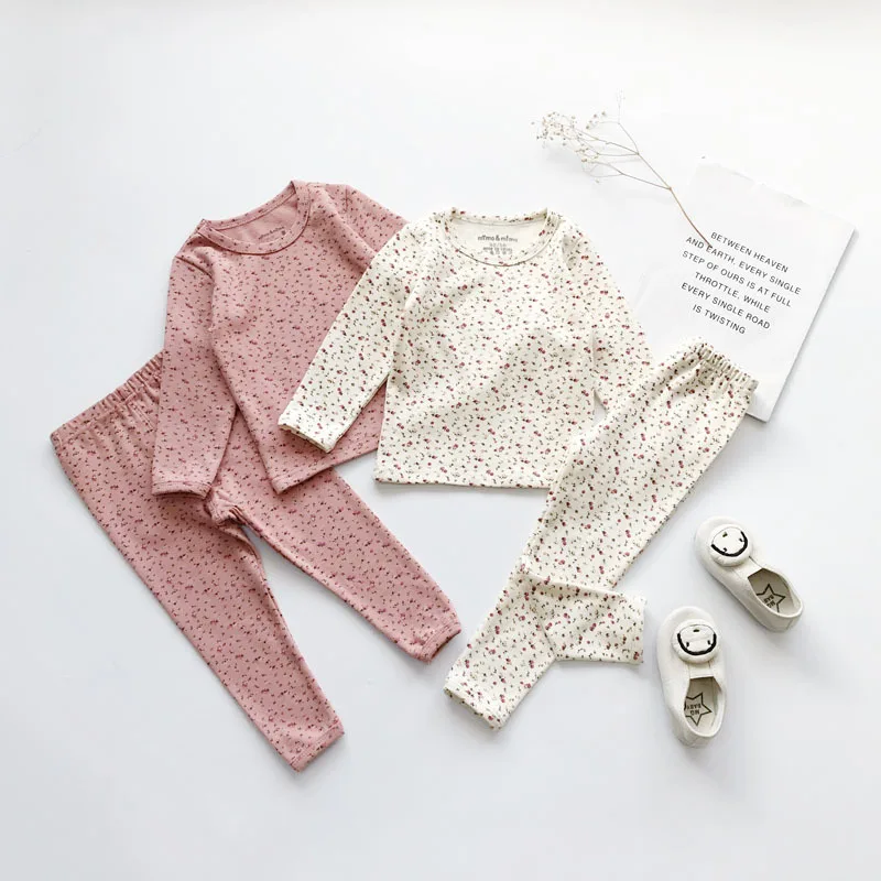 

2019 New Arrival Boys Girls Clothes Children Cotton Set with Full Sleeve Kids Fitted Pajama Soft Autumn Winter Cartoon Clothing