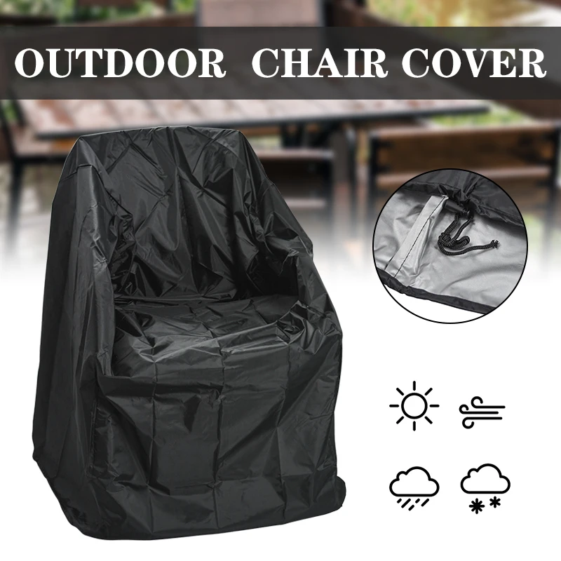 Outdoor Waterproof Chair Sofa Cover Garden Furniture Rain Cover Protection Rain Dustproof Woven Wicker Sofa anti-UV Dust Cover 2