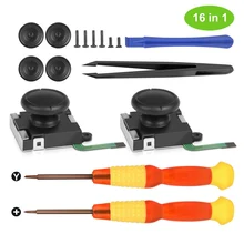 16 шт. контроллер Джойстик Ремонтный комплект потенциометра Замена управления Аналоговый с отверткой Чехлы для большого пальца для переключателя
